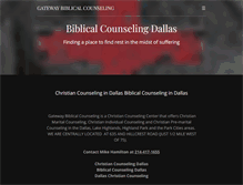 Tablet Screenshot of gatewaybiblicalcounseling.com